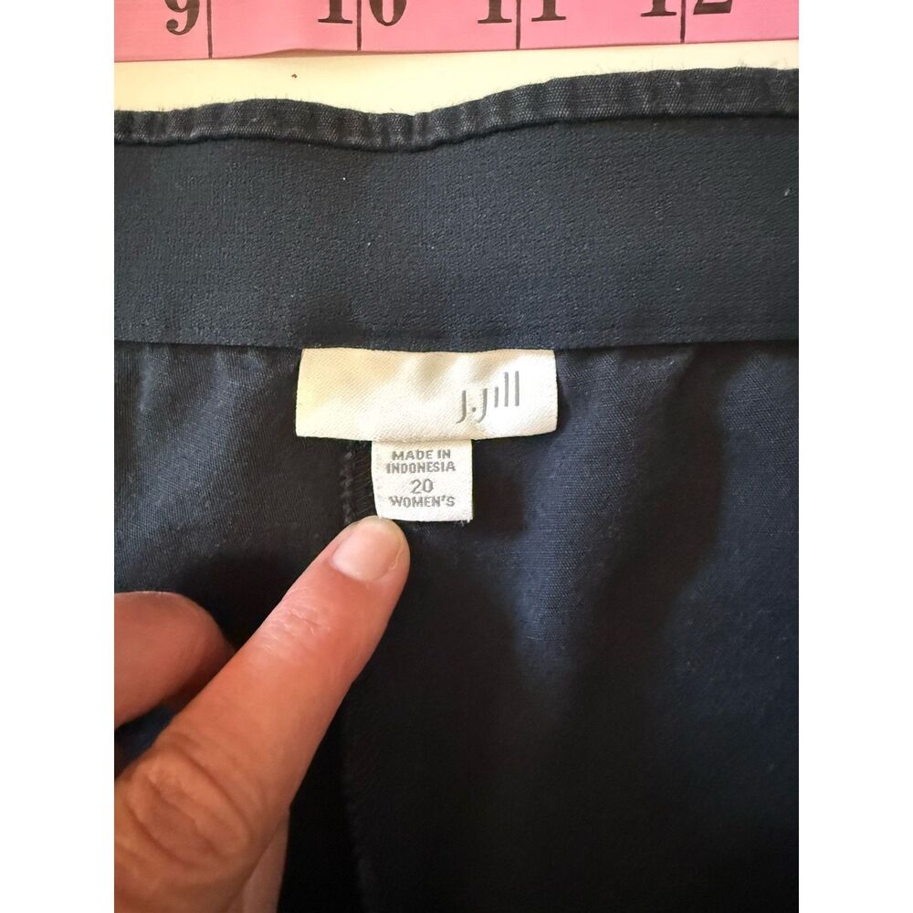 J Jill Pull On Knit Pants Elastic Waist Black Straight Casual Office Comfort 20 - Picture 9 of 16